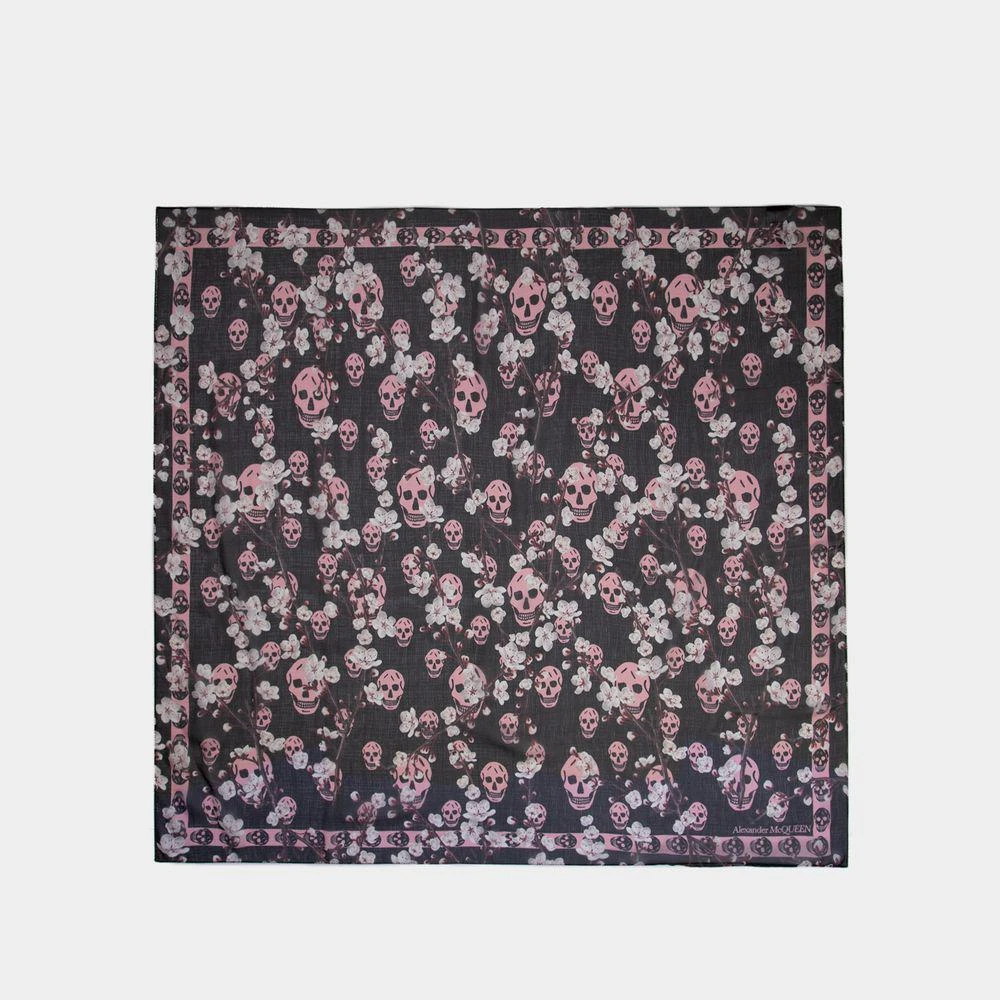 Alexander McQueen Alexander Mcqueen Blossom Skull Scarf 1