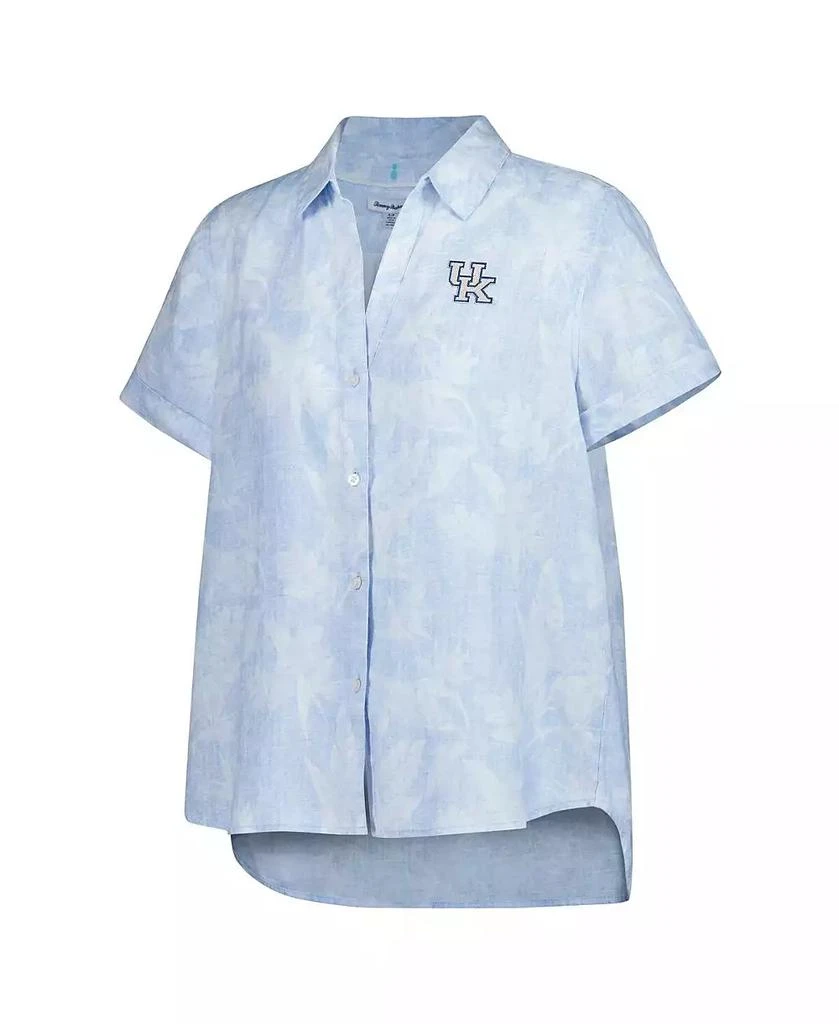 Tommy Bahama Women's Light Blue Kentucky Wildcats Legacy Leaves Camp Button-Up Shirt 3