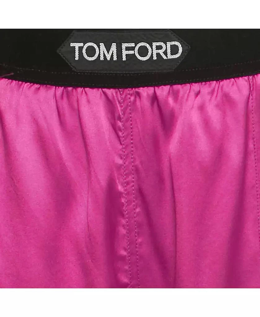 Pre-Owned Tom Ford Women
s Pink Logo Band Silk Pj Pants 4