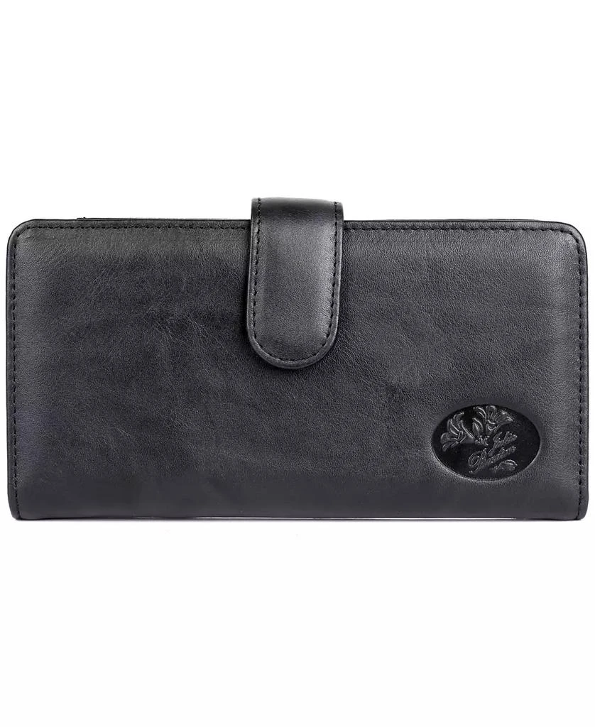 Julia Buxton Women's Heiress Pik-Me-Up Checkbook Keeper Wallet 1