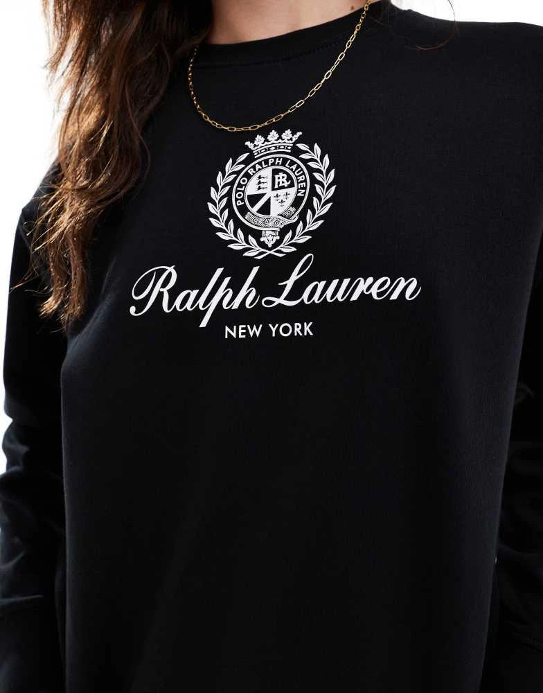 Ralph Lauren Polo Ralph Lauren crest logo sweatshirt co-ord in black 4