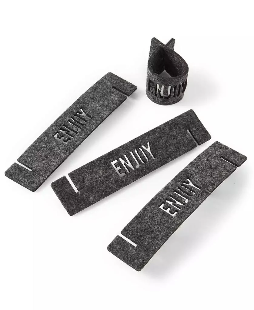 The Cellar Words Felt Napkin Rings, Set of 4, Created for Macy's 2