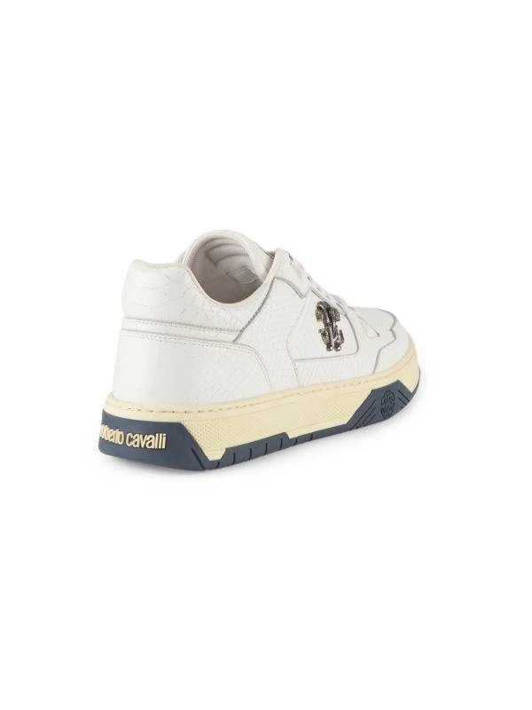 Roberto Cavalli Embossed Logo Leather Sneakers 3