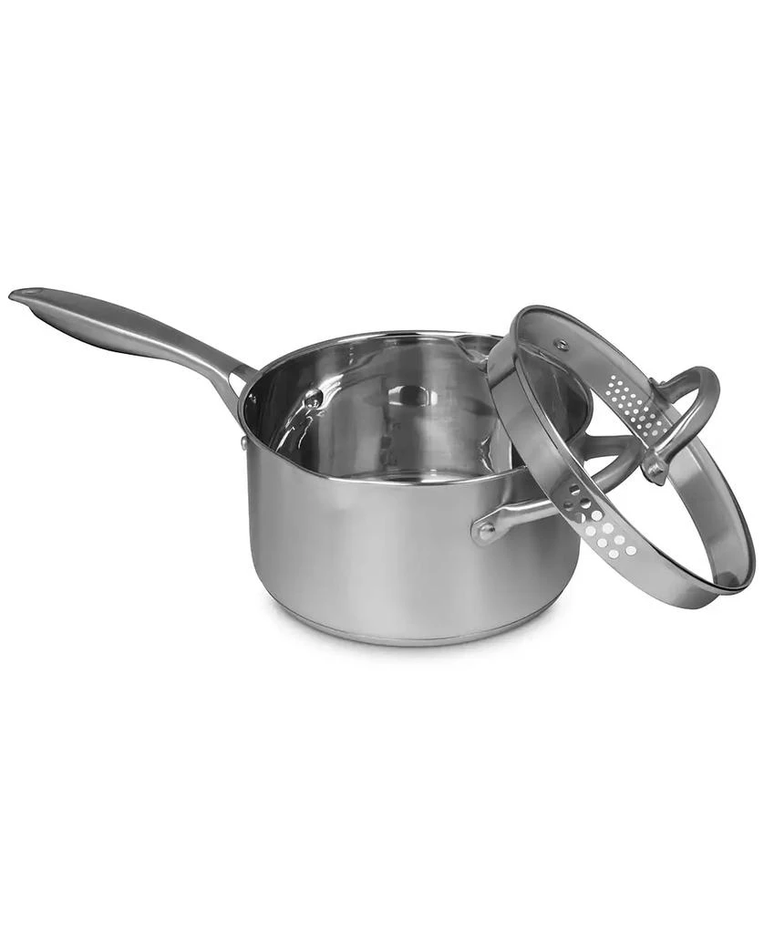 Sedona Kitchen Pro Stainless Steel 3.5-Qt. Saucepan with Draining Lid 2