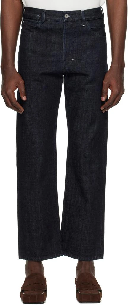 Jacquemus Navy La Croisière 'The Venice de-Nîmes' Jeans 1
