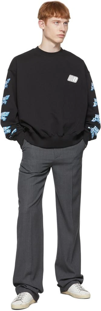 We11done Black Cotton Sweatshirt 4