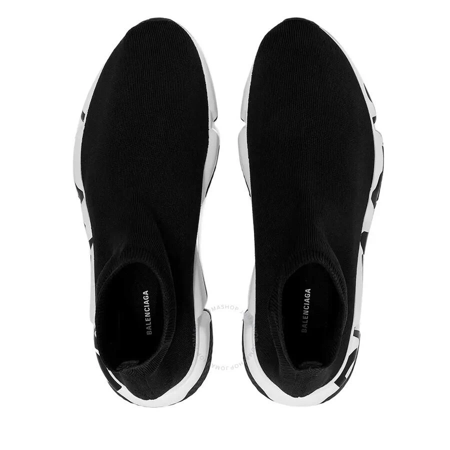 Balenciaga Graffiti Sole Jacquard Knit Speed Sneakers 2
