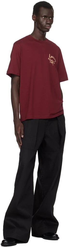 AMIRI Burgundy 'Amiri Hollywood' T-shirt 4