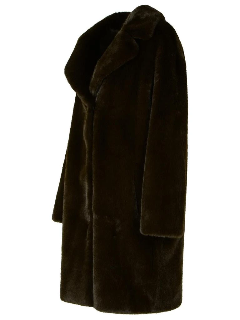 STAND STUDIO teddy Camille Brown Faux Fur Jacket 2