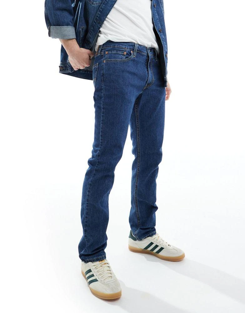 Levi's Levi's 511 slim fit performance cool denim jeans in mid blue 4