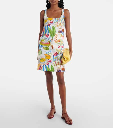 Farm Rio Printed linen minidress 2