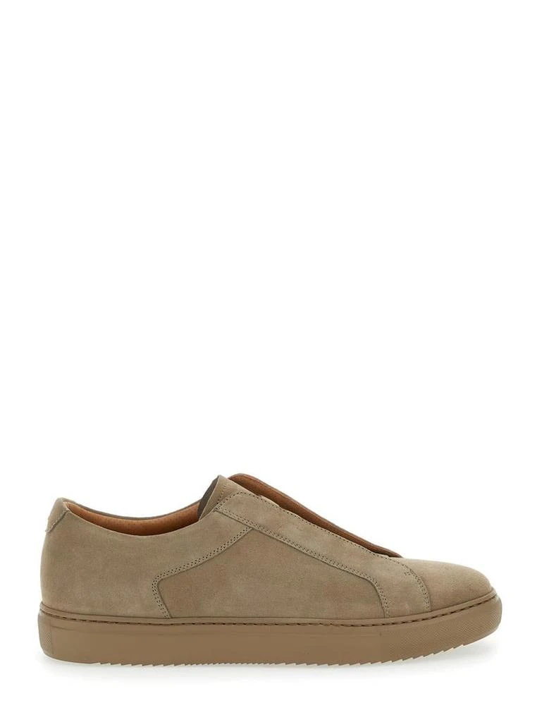 Doucal's 'Roger' Beige Slip-On Sneakers In Suede Man 1