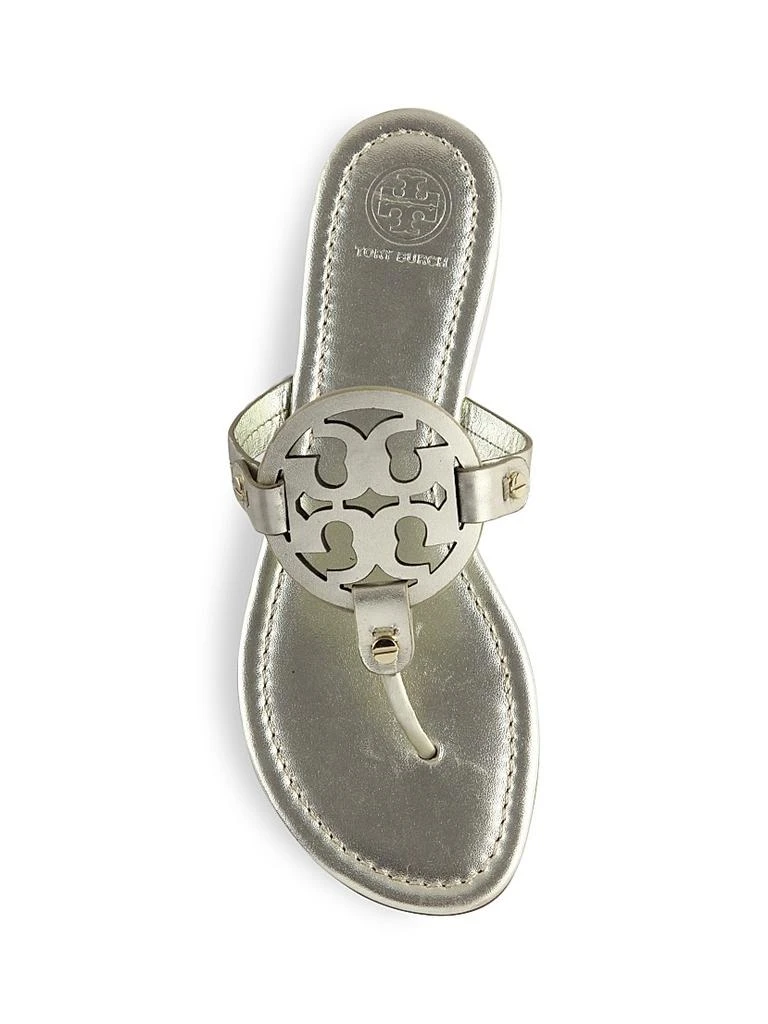 Tory Burch Miller Metallic Leather Thong Sandals 5