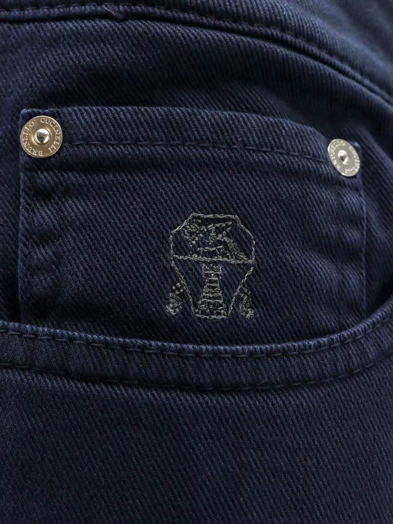 Brunello Cucinelli Brunello Cucinelli Logo Patch Slim-Fit Jeans 3