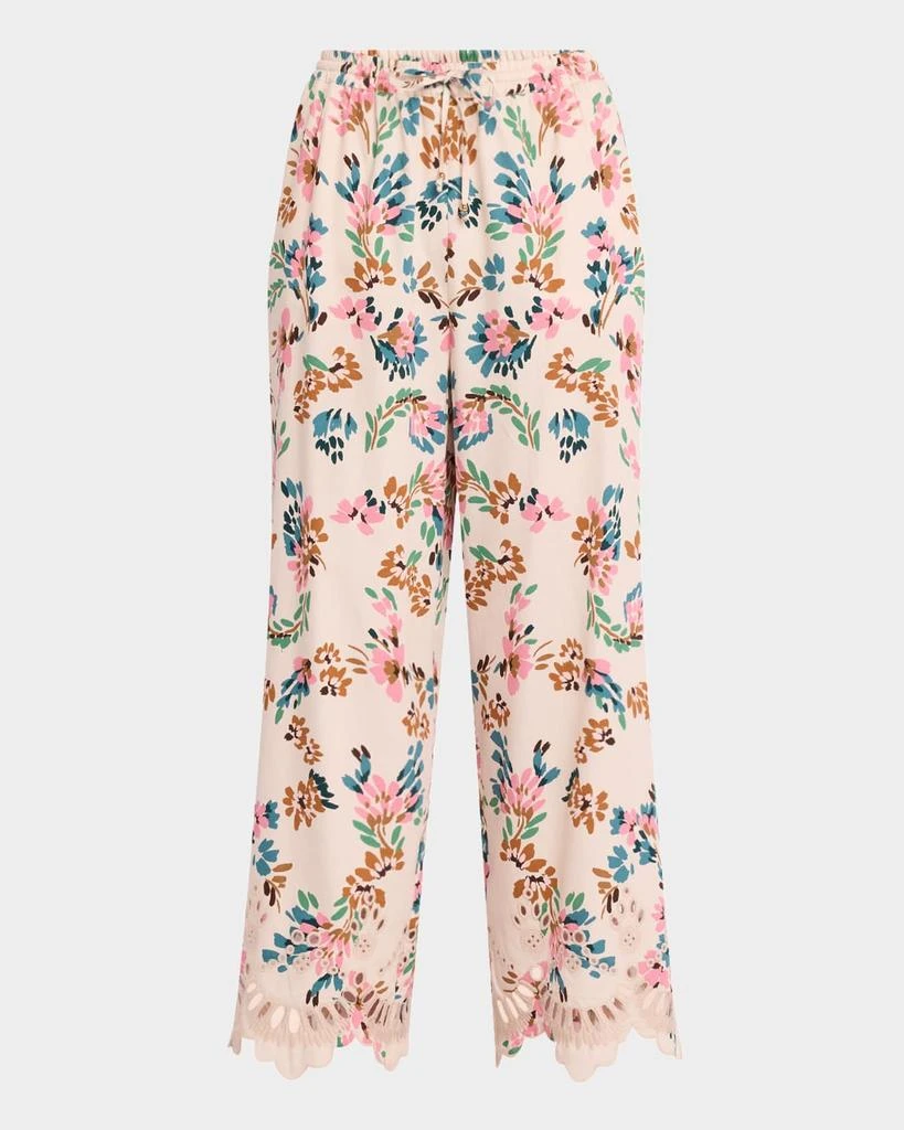 FIGUE Lizzy Straight-Leg Crop Pull-On Pants 1