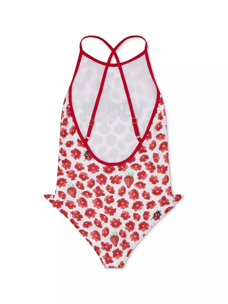 Versace Baby Girl's, Little Girl's & Girl's Strawberry Garden One-Piece Swimsuit 2