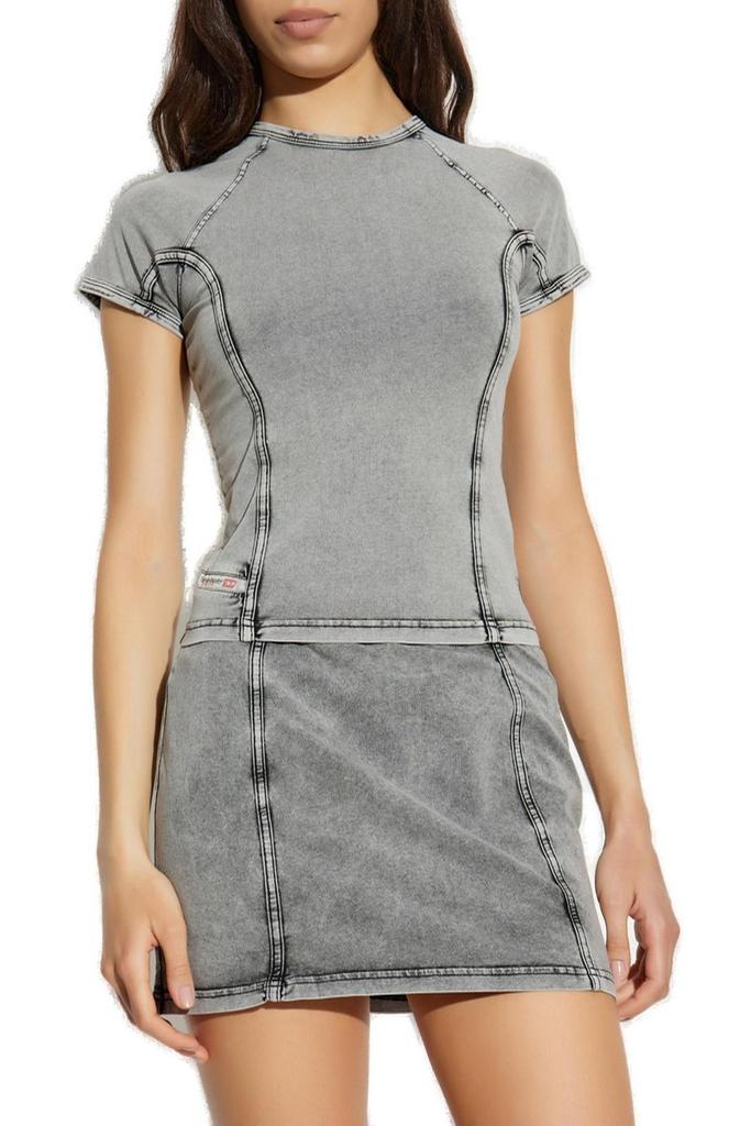 Diesel Diesel T-Lynne Denim-Effect Top