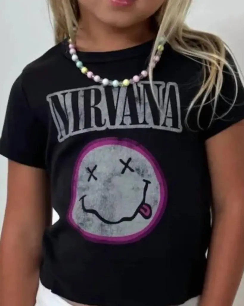 ROWDY SPROUT Rowdy Sprout - Kid's Nirvana Smiley Tee