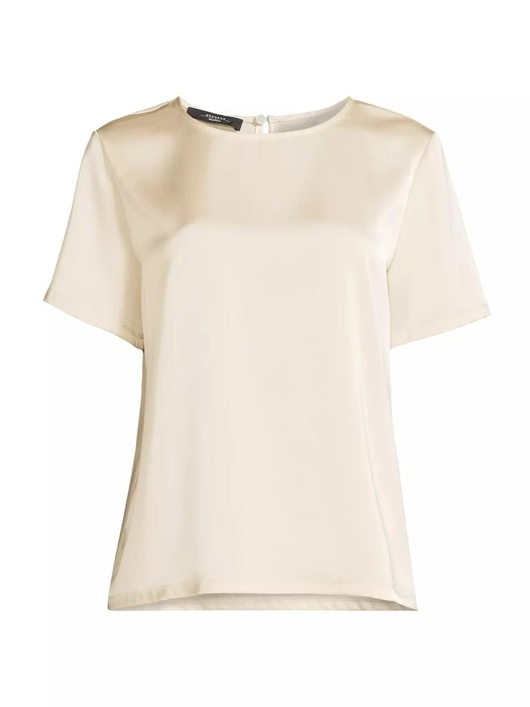 Weekend Max Mara Gilbert Satin Crewneck Top 1