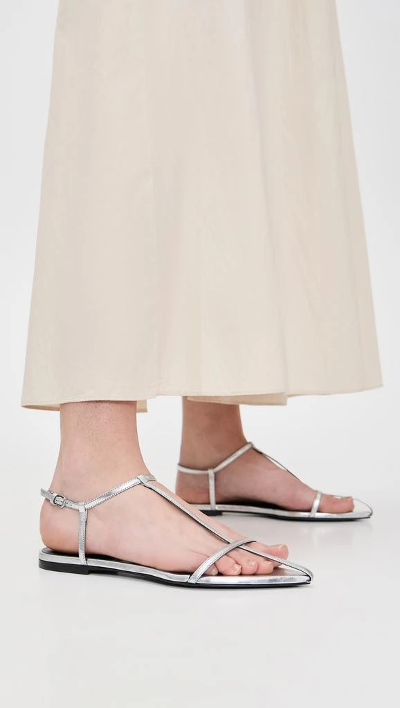 Jil Sander Metallic Leather Sandals 2