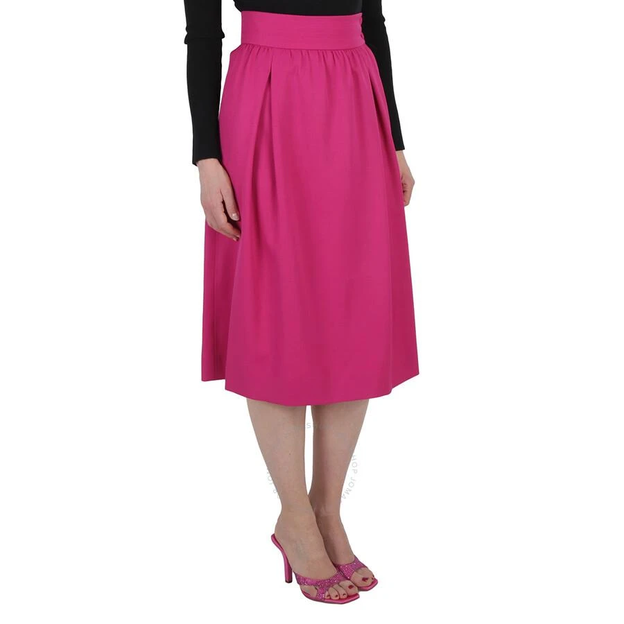 Moschino Ladies Fuchsia Flared Midi Skirt 3
