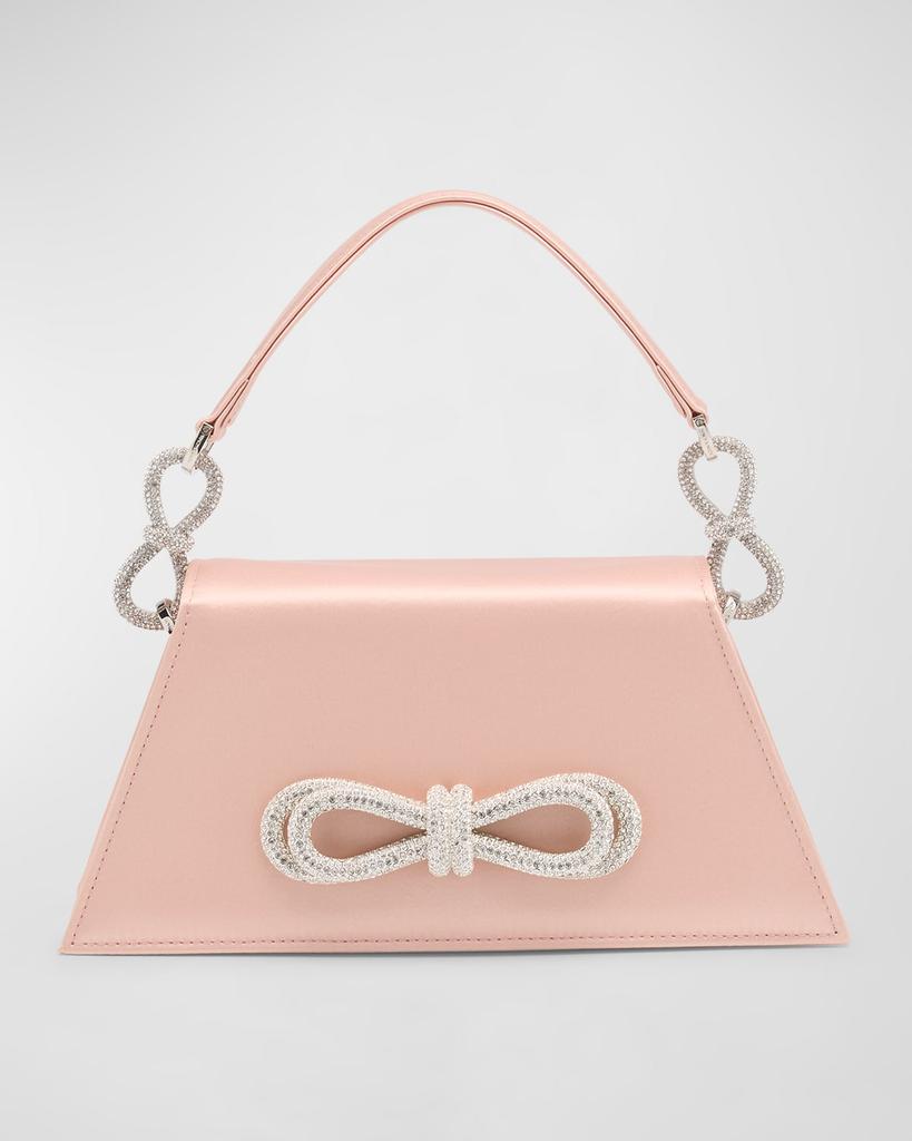 MACH & MACH Samantha Bow Satin Top-Handle Bag