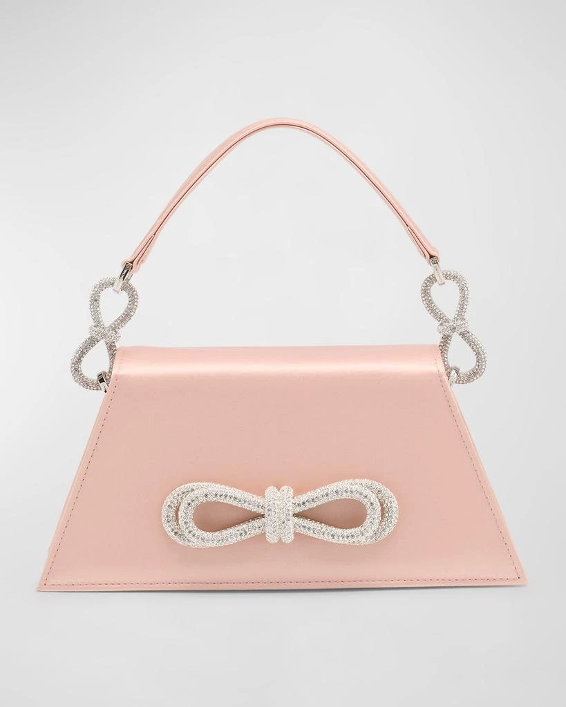 MACH & MACH Samantha Bow Satin Top-Handle Bag 1