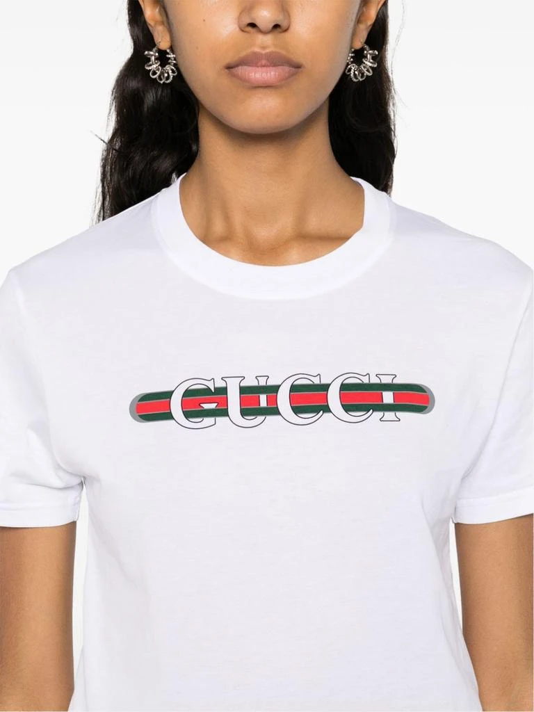 Gucci GUCCI - Logo Cotton T-shirt 3