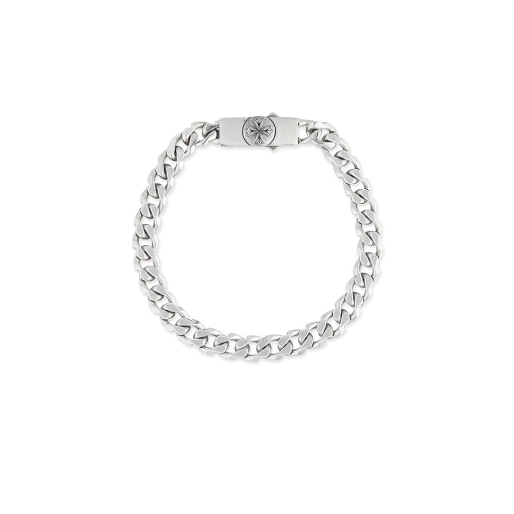 Emanuele Bicocchi Emanuele Bicocchi Logo Engraved Edge Chain Bracelet