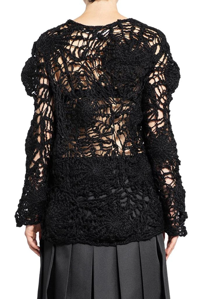 Comme des Garcons Comme des Garçons Open-Knitted Crewneck Jumper 2