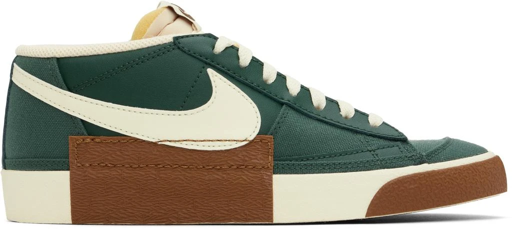 NIKE Green Blazer Low Pro Club Sneakers 1