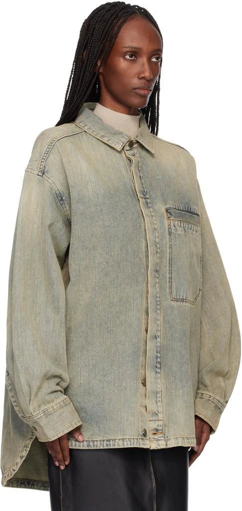 Entire Studios Blue Herculean Denim Shirt 2