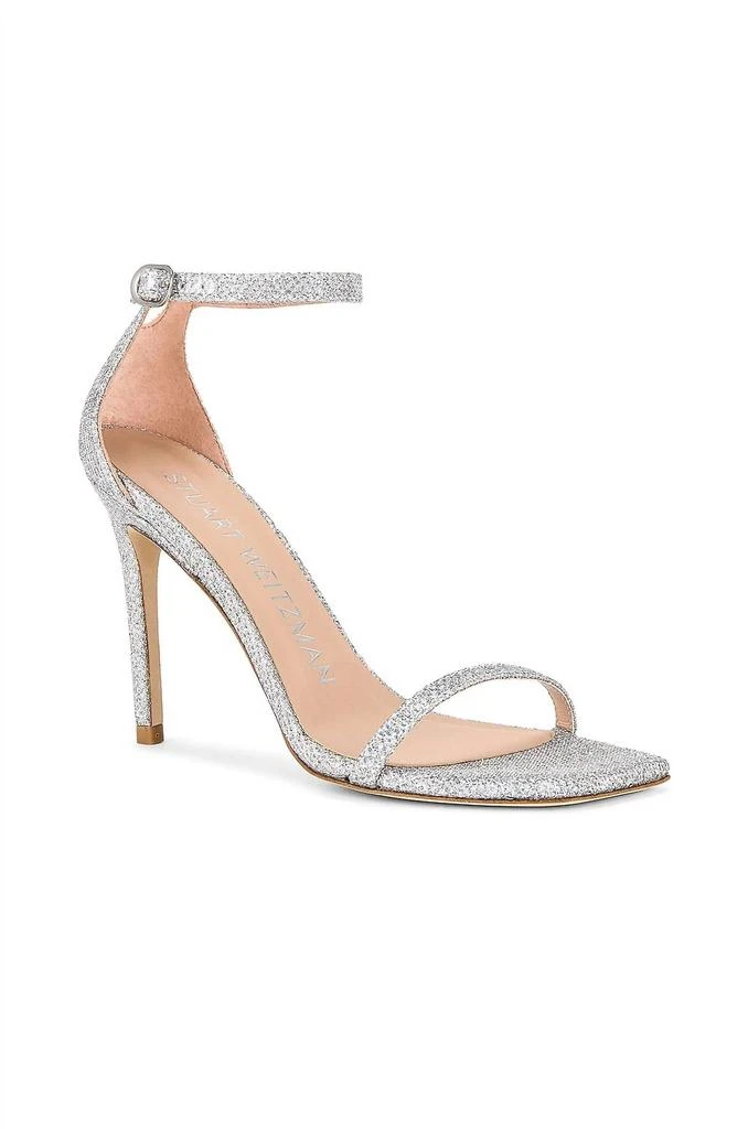 Stuart Weitzman Nudistcurve 100 Sandal In Crystal 2