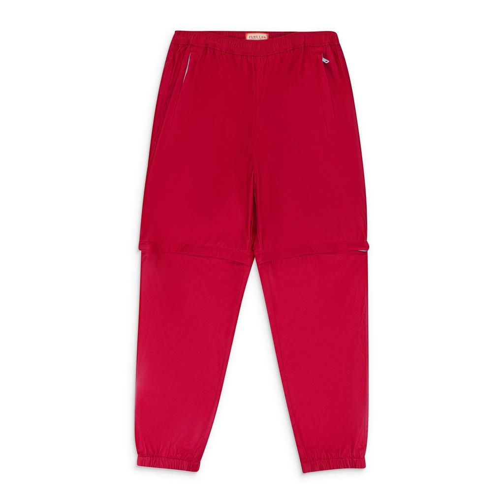 Fung Lan and Co. EBONY/BLUE ZIP OFF TRACK PANTS