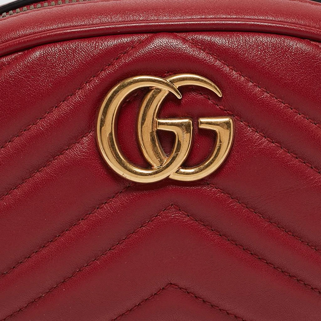 Gucci Gucci Red Matelasse Leather GG Marmont Belt Bag 5