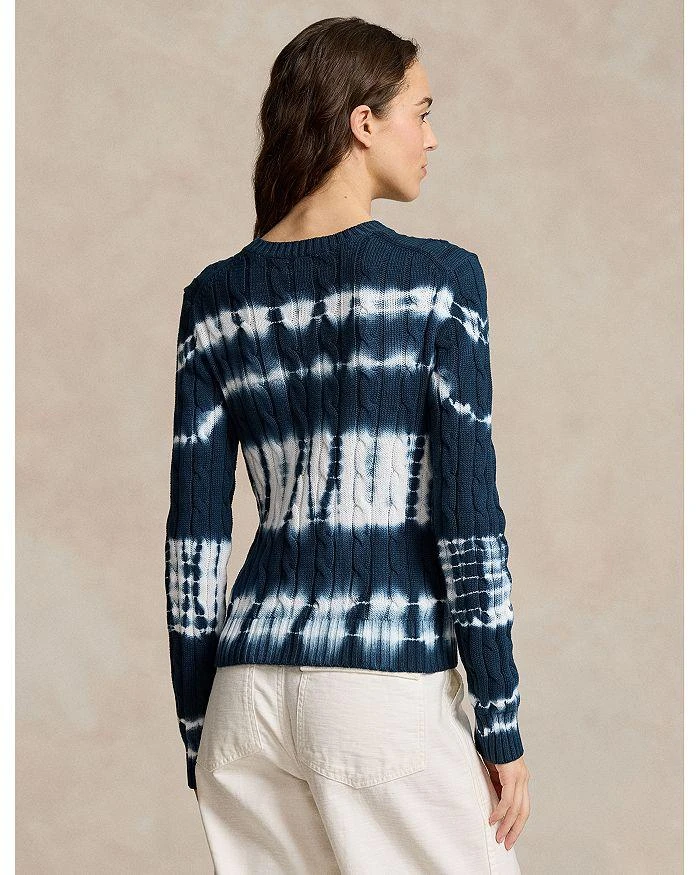 Ralph Lauren Lauren Ralph Lauren Tie Dye Cable Knit Cotton Sweater 3