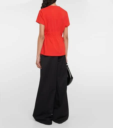 Proenza Schouler White Label ruched cotton-blend T-shirt 3