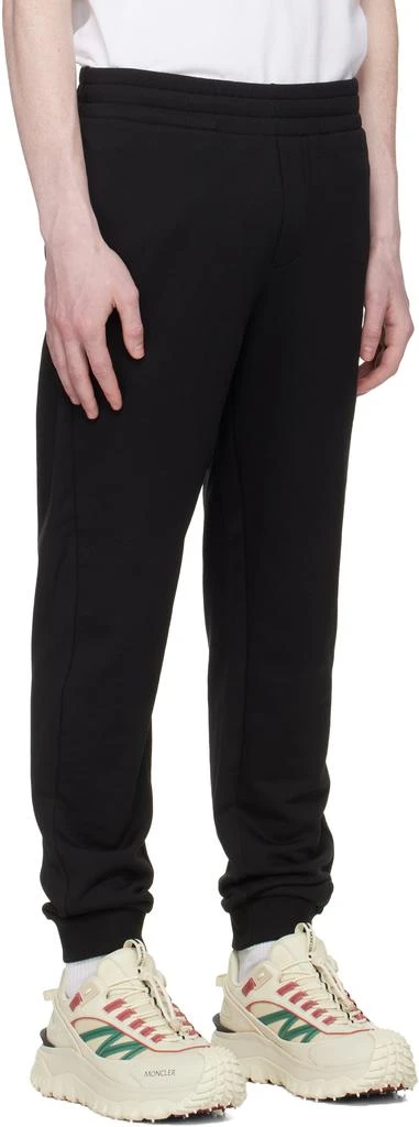 Moncler Black Logo Cotton Fleece Track Pants 2
