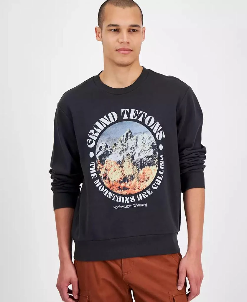 Sun + Stone Men's Grand Tetons Crewneck Sweatshirt, Exclusively at Macy's 1