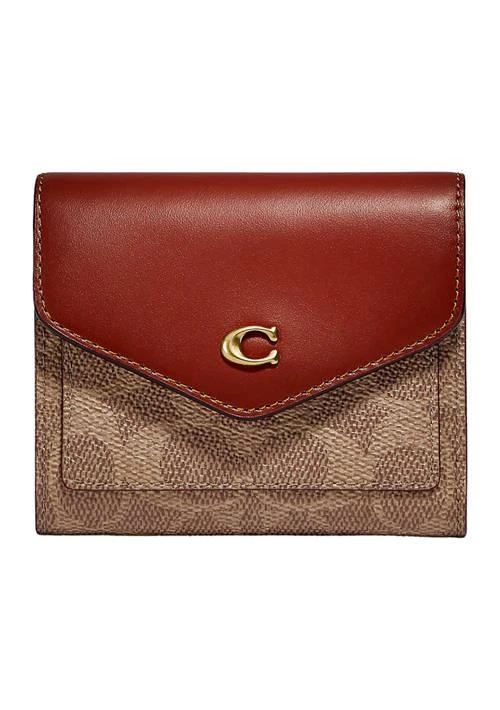 Coach Wyn Small Wallet In Color Block Signature Canvas 1