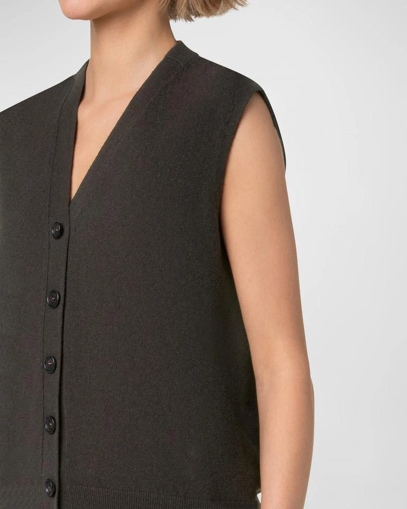 Akris V-Neck Cashmere Oversized Vest 5