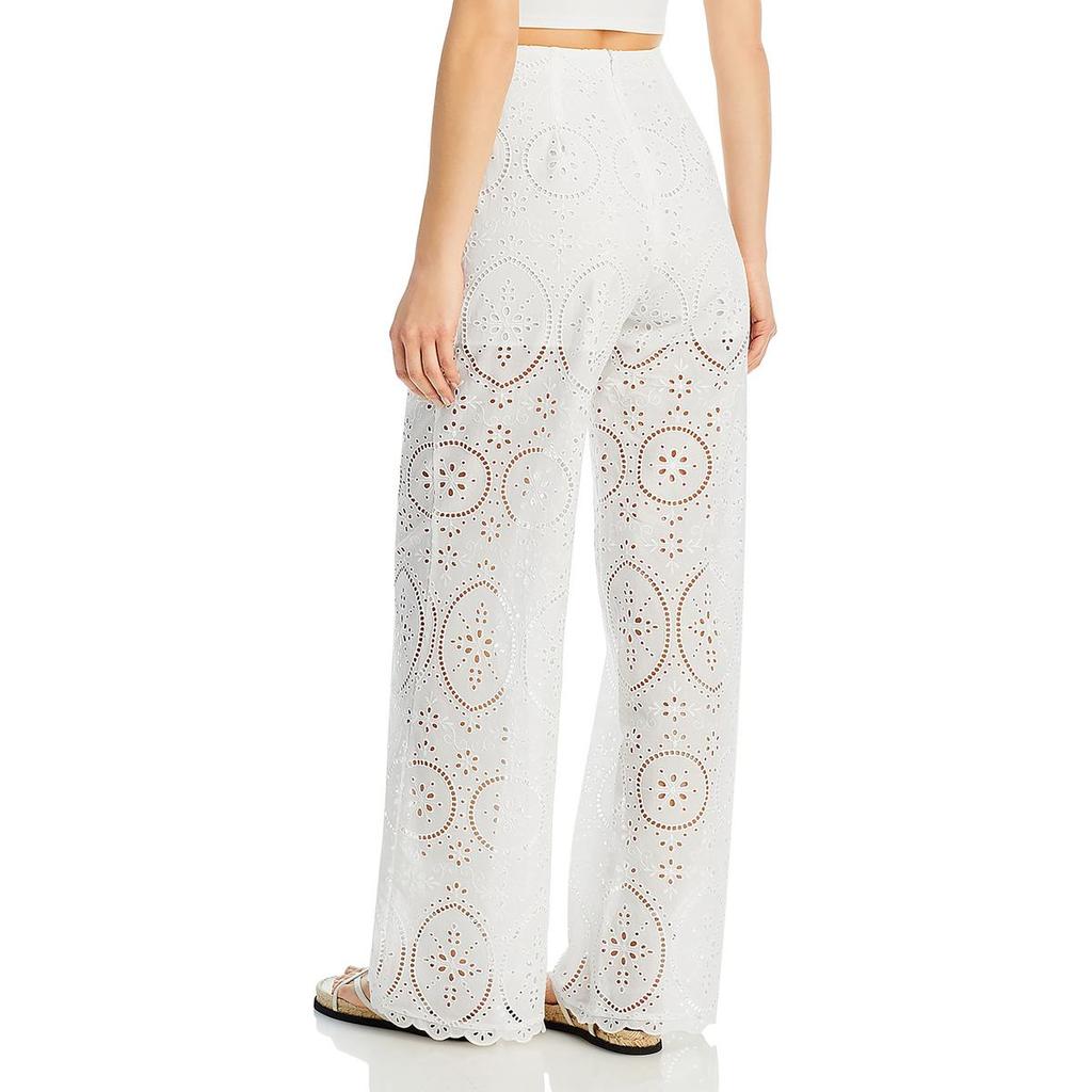 Charo Ruiz Ibiza Brigid Womens Eyelet Cotton Trouser Pants