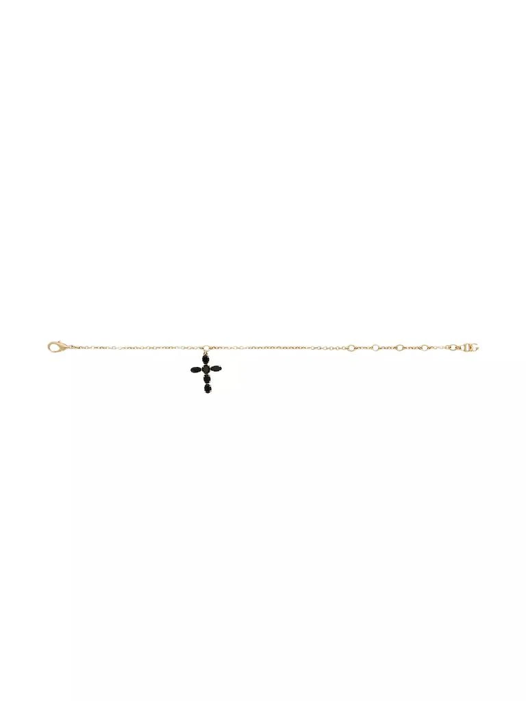 Dolce & Gabbana Goldtone &amp; Glass Crystal Cross Pendant Necklace 3