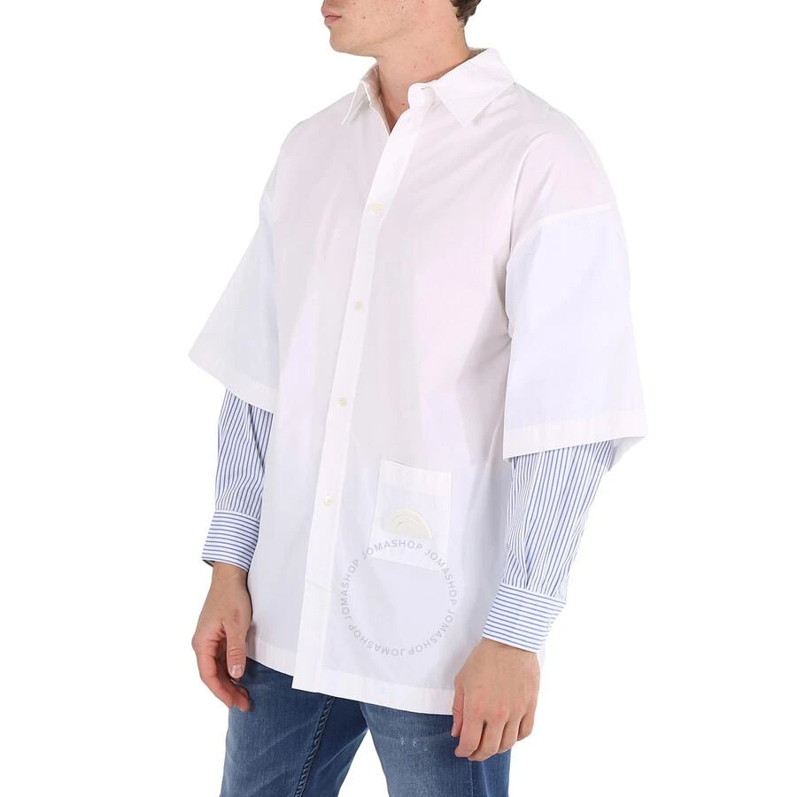 Palm Angels White Double Sleeve Shirt 3