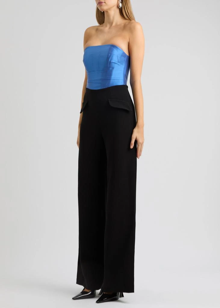 Nafsika Skourti Imperial strapless crepe jumpsuit 6