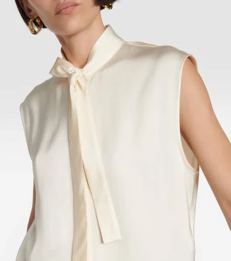 Jil Sander Satin sleeveless blouse 4
