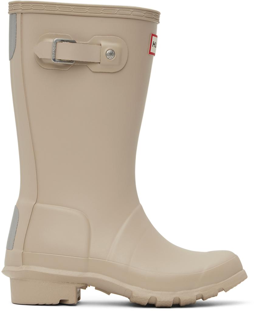Hunter Kids Gray Original Big Kids Rain Boots