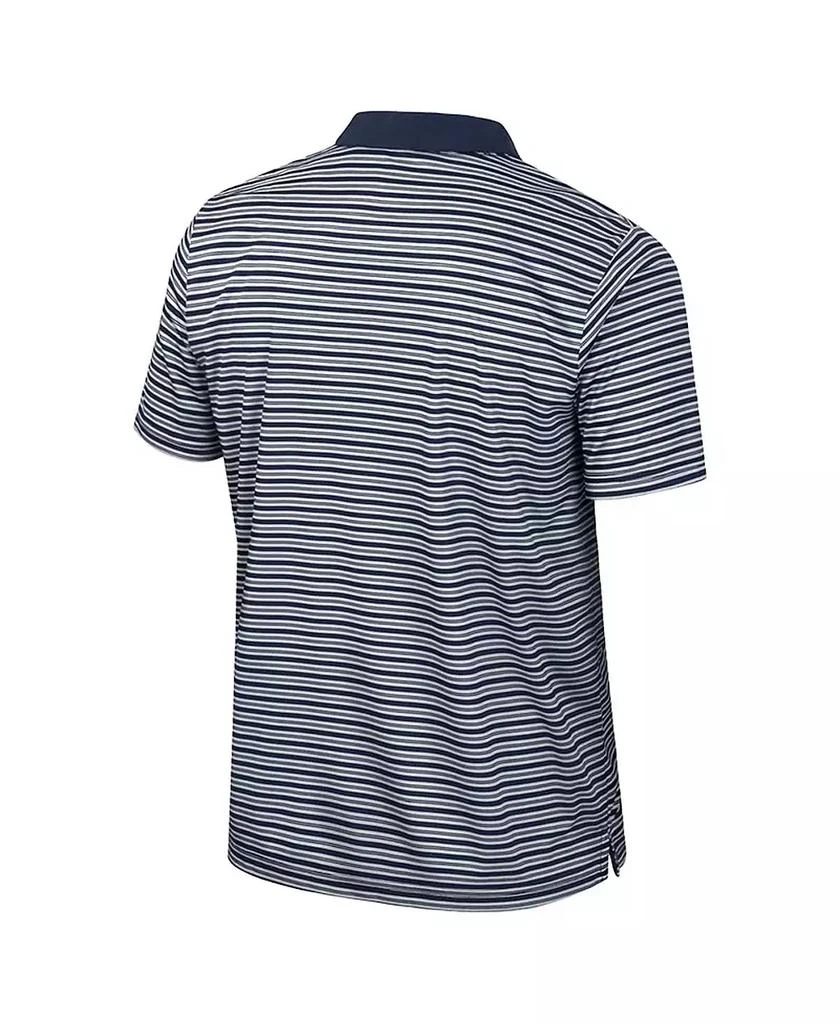 Colosseum Men's Navy UConn Huskies Striped Polo Shirt 3
