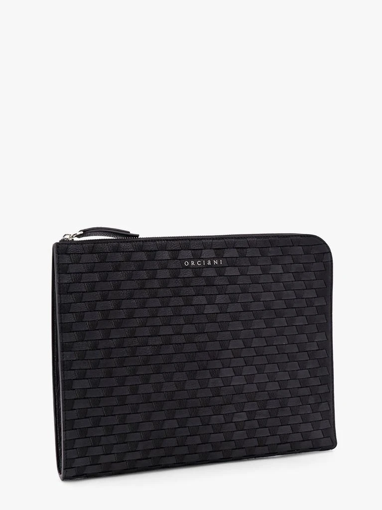 ORCIANI Leather document case with interwined motif 3