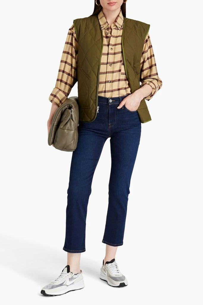 FRAME Le High Straight cropped high-rise straight-leg jeans 2